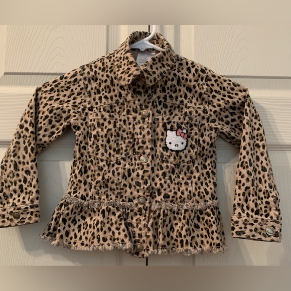 Jackets & Coats | 365 Garanimals Hello Kitty Leopard Print Jacket ...
